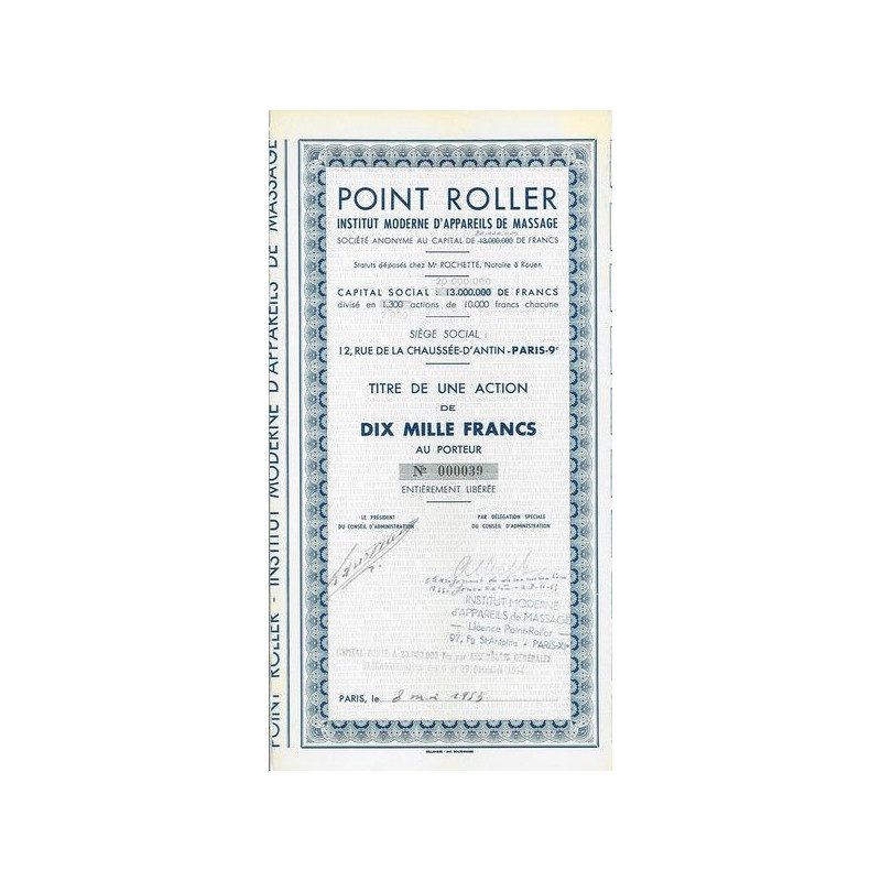 Point Roller - Institut Moderne d'Appareils de Massage