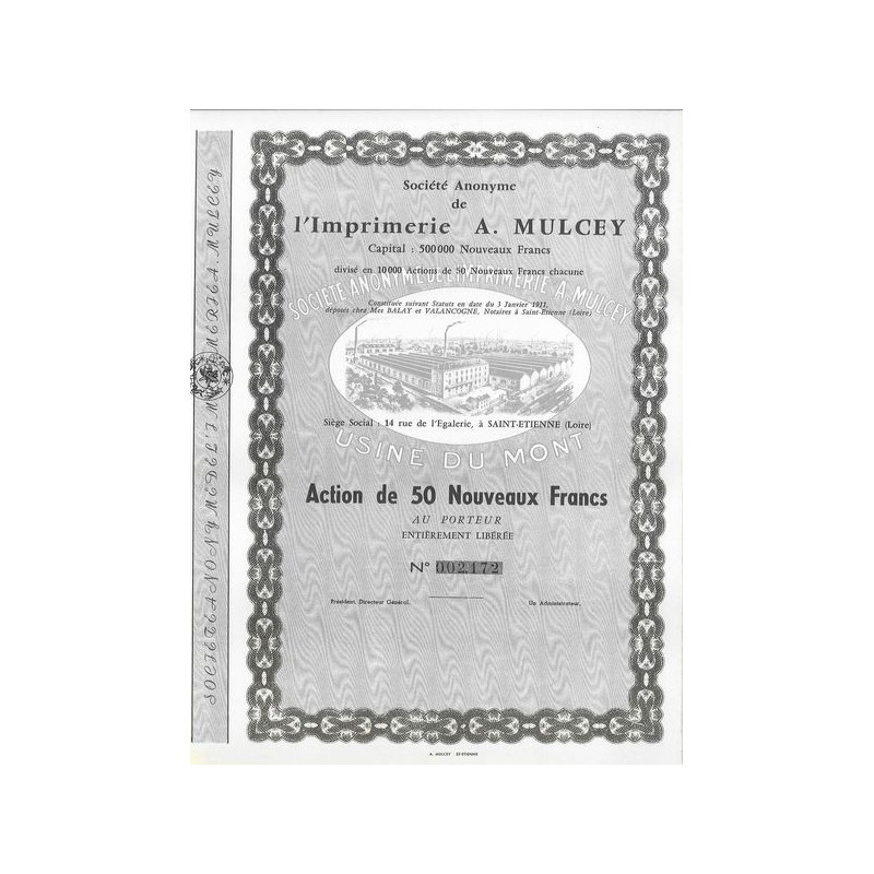 S.A. de l'Imprimerie A. Mulcey (Act 50 NF)