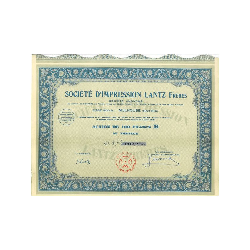 Sté d'Impression Lantz Frères