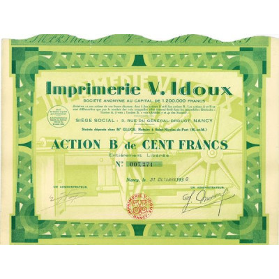 Imprimerie V.Idoux