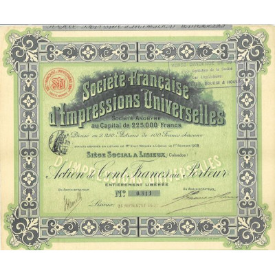 Sté Française d'Impressions Universelles
