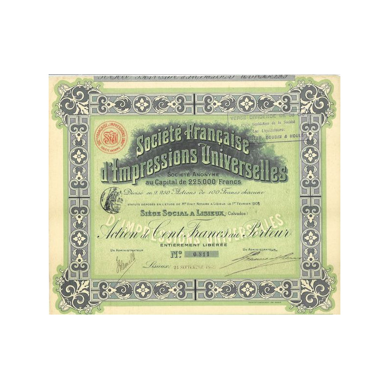 Sté Française d'Impressions Universelles