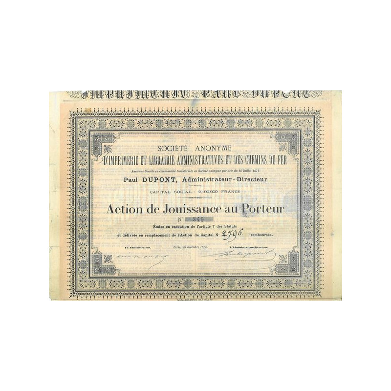 S.A. d'Imprimerie et Librairie Administratives et des Chemins de Fer (Jouis)