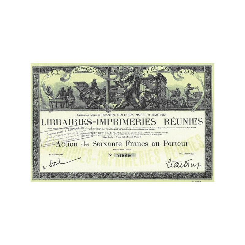 Anc Maisons Quantin. Motteroz. Morel et Martinet - Librairies-Imprimeries Réunies