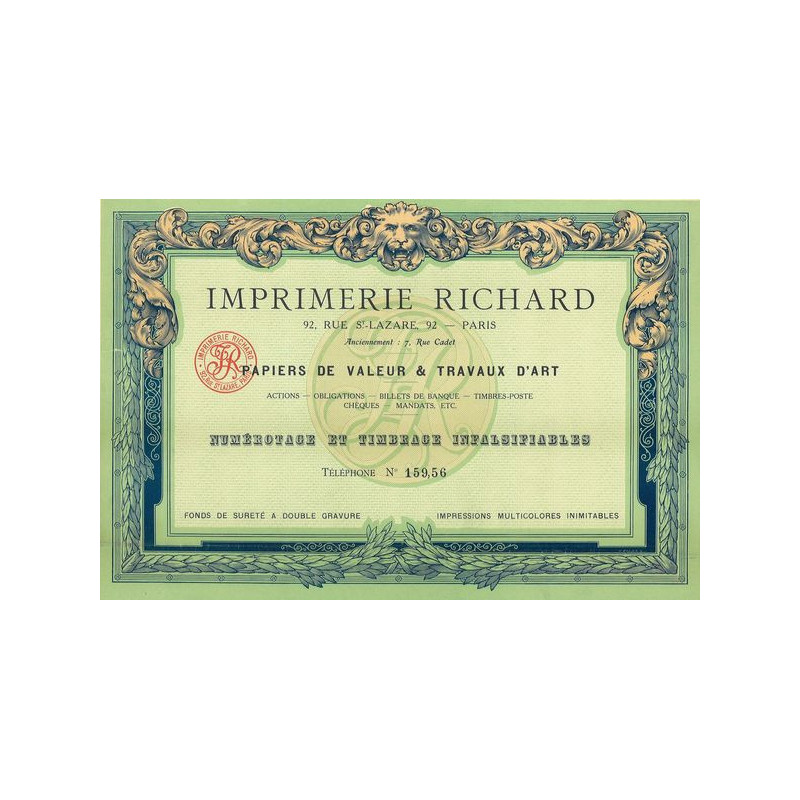 Imprimerie Richard - Specimen 1