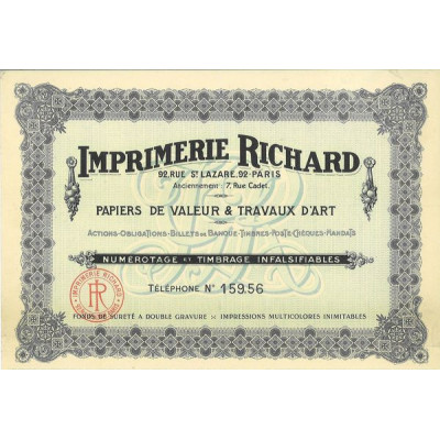 Imprimerie Richard - Specimen 2