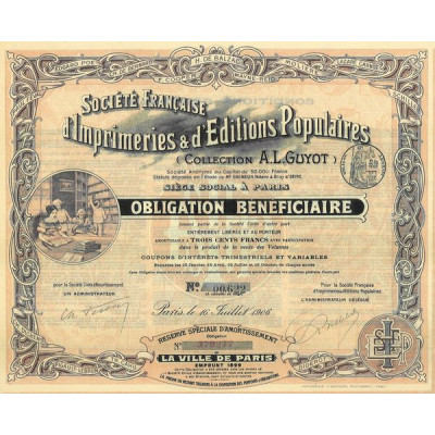 Sté Française d'Imprimeries & d'Editions Populaires (Collection A.L.Guyot)