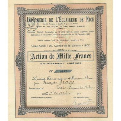 Imprimerie de l'Eclaireur de Nice