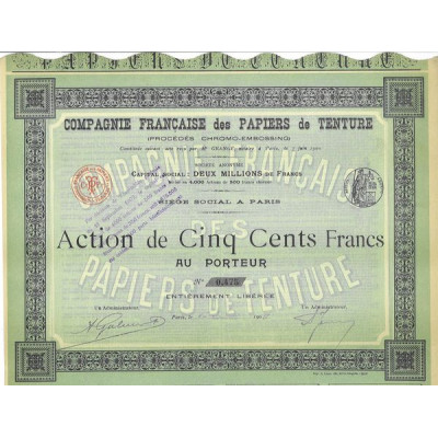 Cie Française des Papiers de Tenture (Procédés Chromo-Embossing)