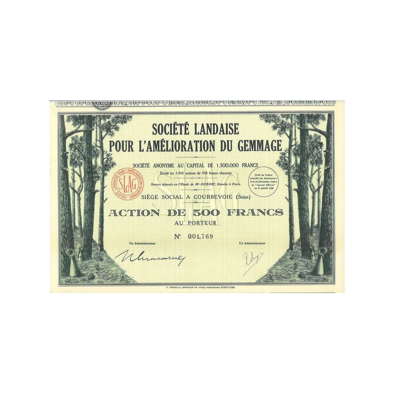 Sté Landaise pour l'Amélioration du Gemmage