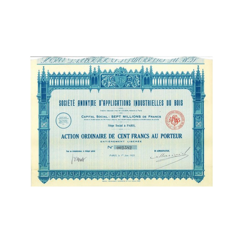 S.A. d'Applications Industrielles du Bois (Act O)