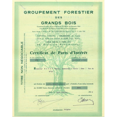 Groupement Forestier des Grands Bois