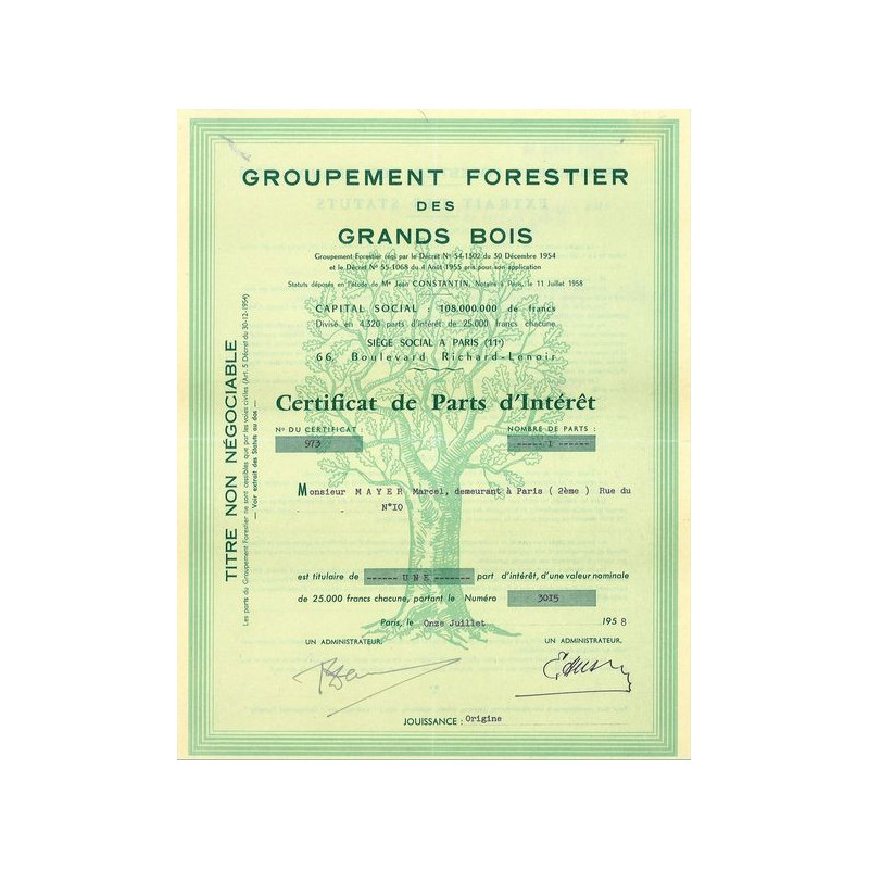 Groupement Forestier des Grands Bois