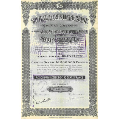 Sté Forestière Belge SOFORBEL
