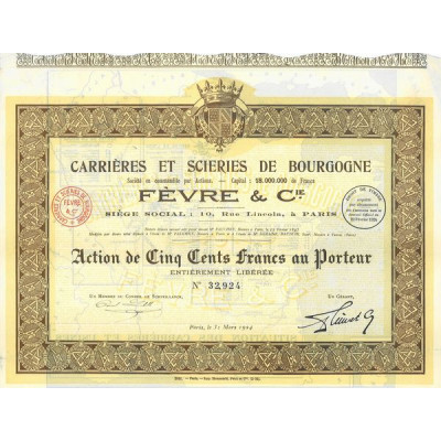 Carrières et Scieries de Bourgogne Fèvre & Cie