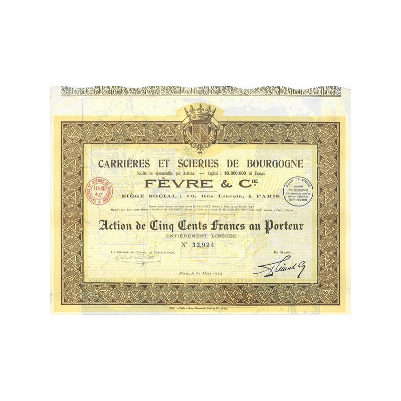 Carrières et Scieries de Bourgogne Fèvre & Cie