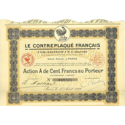 Le Contreplaqué Français - Ets F.M.H. Voulton