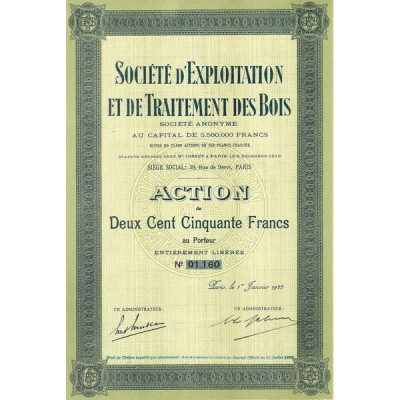 Sté d'Exploitation et de Traitement des Bois (Act)