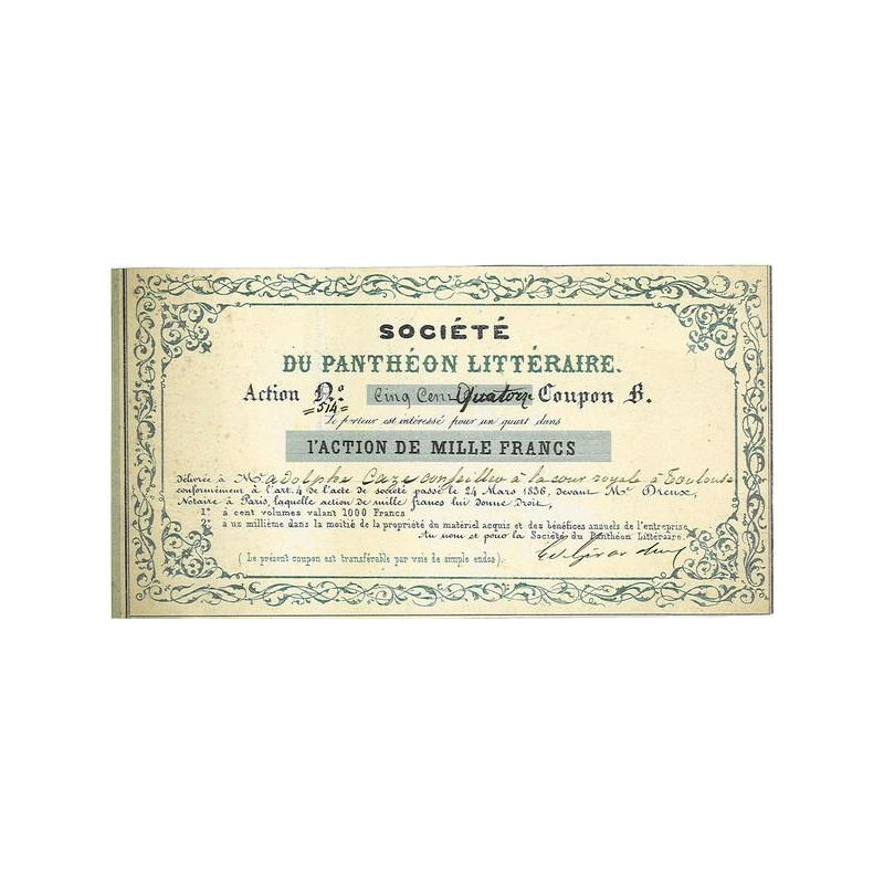 Sté du Panthéon Littéraire