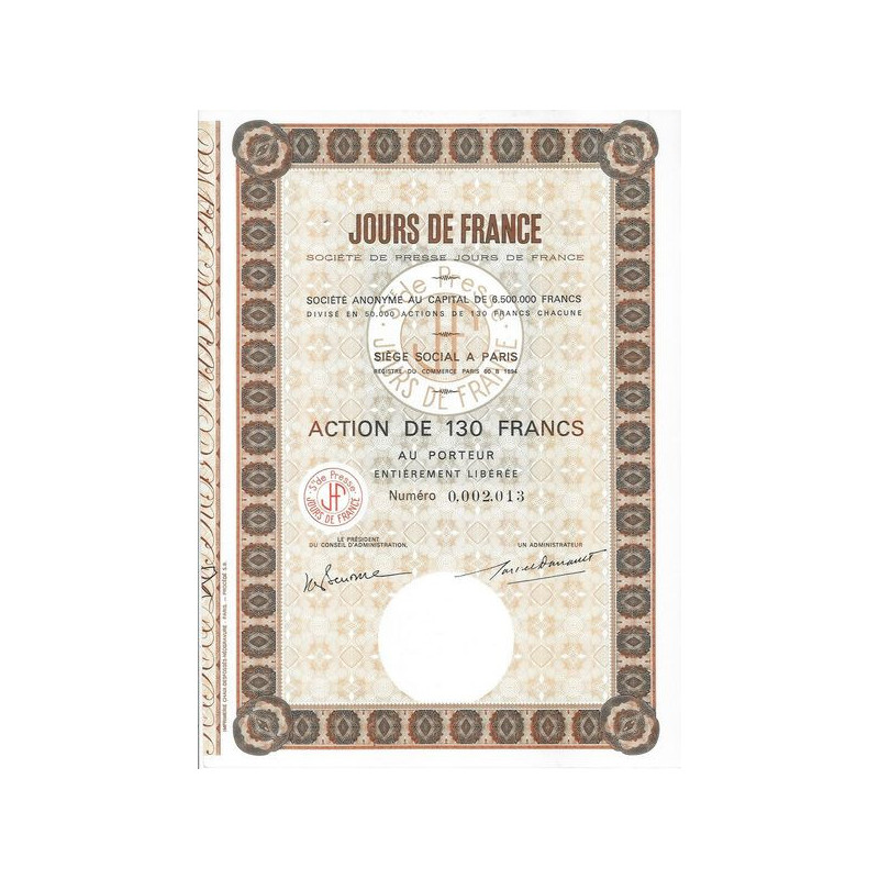 Jours de France - Sté de Presse