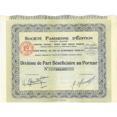 Sté Parisienne d'Edition