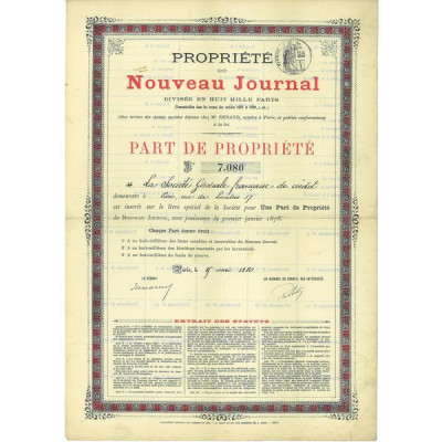 Propriété du Nouveau Journal
