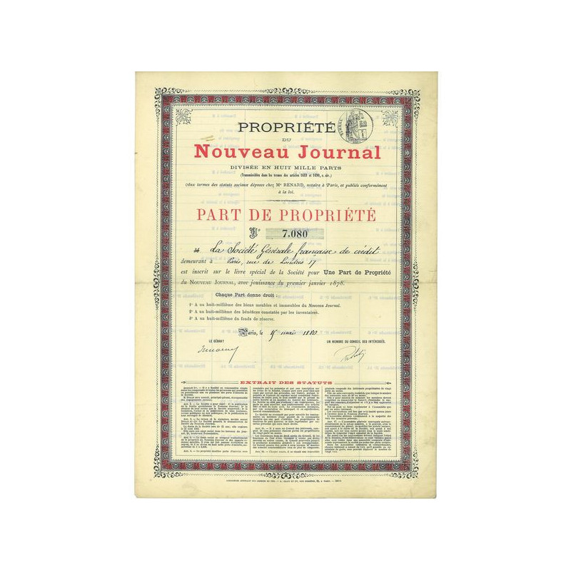 Propriété du Nouveau Journal