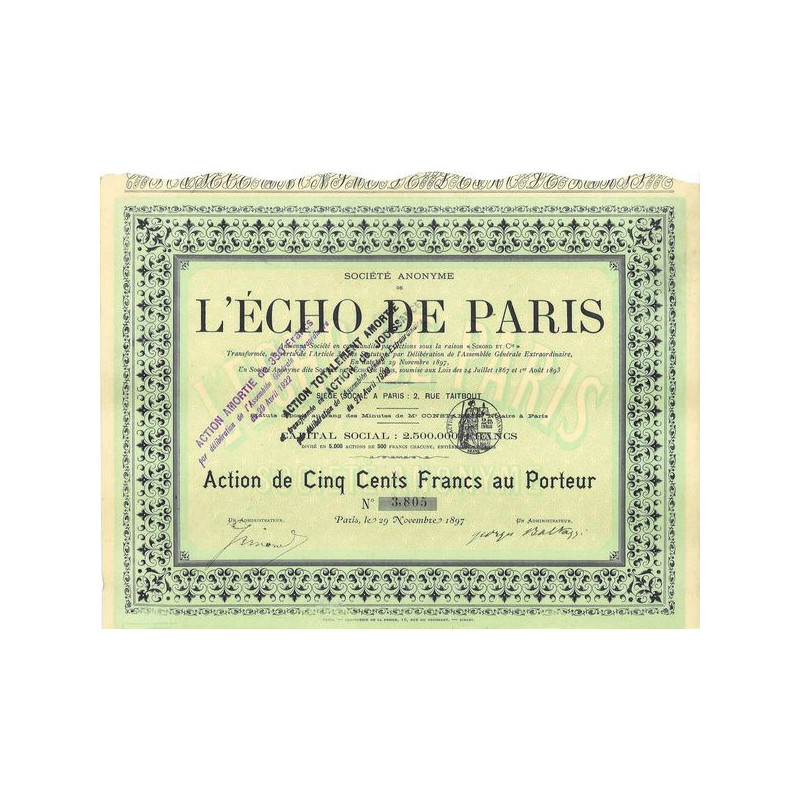 S.A. de l'Echo de Paris