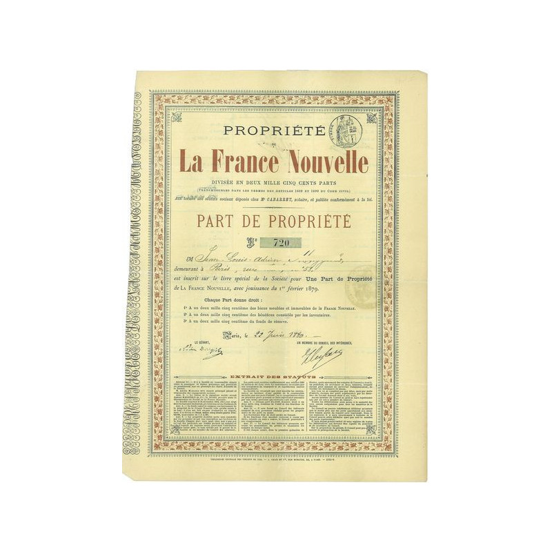 Propriété de La France Nouvelle