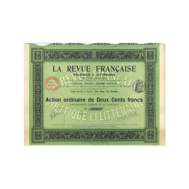 La Revue Française Politique & Littéraire