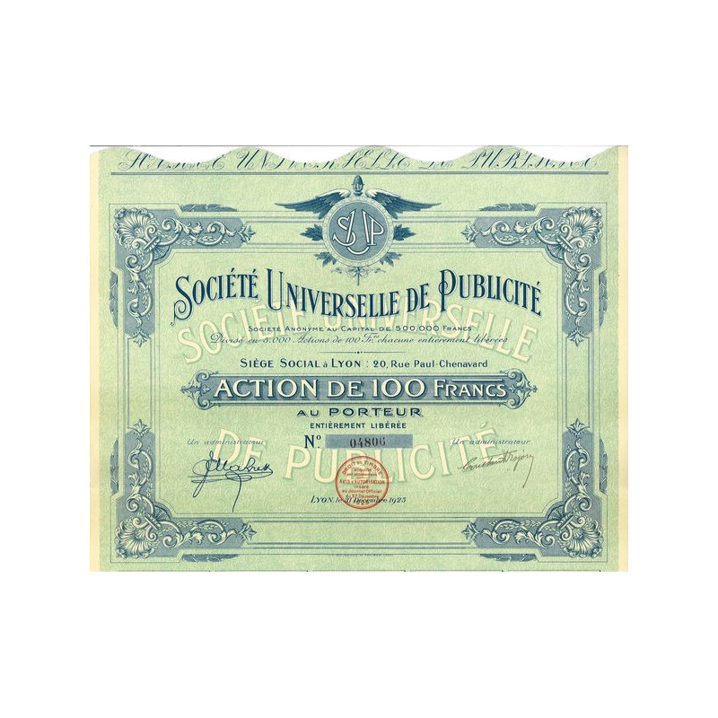 Sté Universelle de Publicité