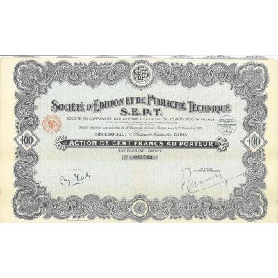 Sté d'Edition et de Publicité Technique S.E.P.T. (Act)