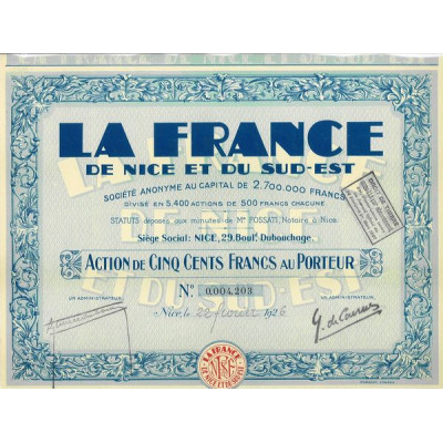 La France de Nice et du Sud-Est