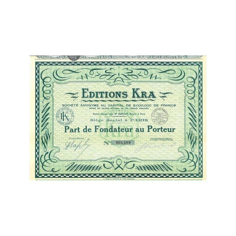 Editions Kra