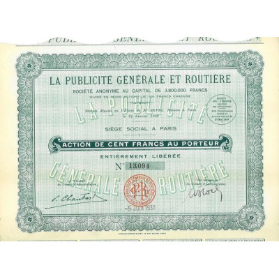 La Publicité Générale et Routière