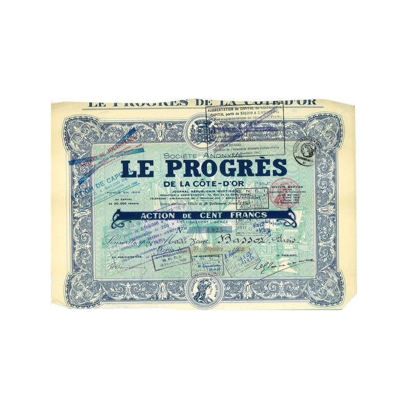 S.A. le Progrès de la Côte-d'Or (1925)