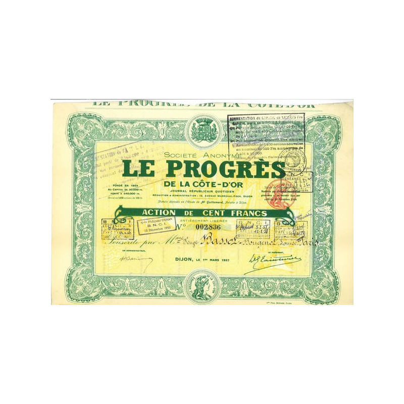 S.A. le Progrès de la Côte-d'Or (1937)