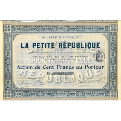 Sté Nouvelle de La Petite République