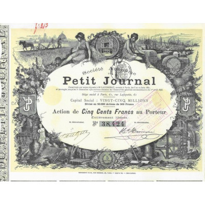S.A. du Petit Journal (Act 500 F)