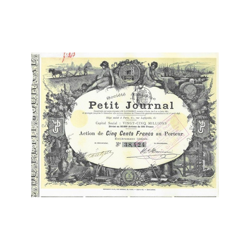 S.A. du Petit Journal (Act 500 F)