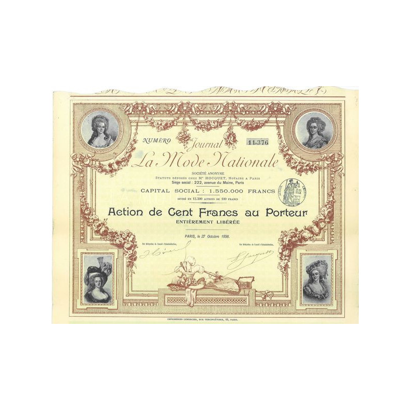 Journal La Mode Nationale