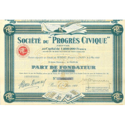 Sté du "Progrès Civique" (PF)