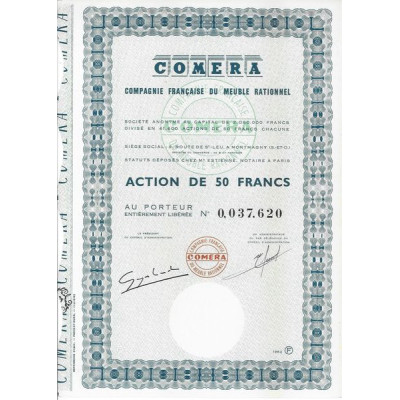 COMERA Compagnie Française du Meuble Rationnel (Act 50 F)