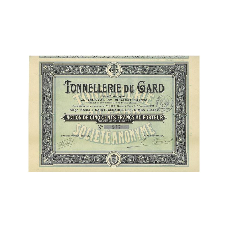 Tonnelleries du Gard