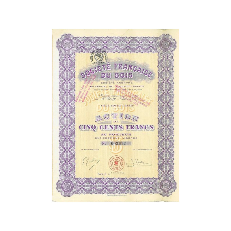 Sté Française du Bois