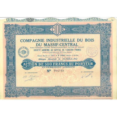 Cie Industrielle du Bois du Massif-Central
