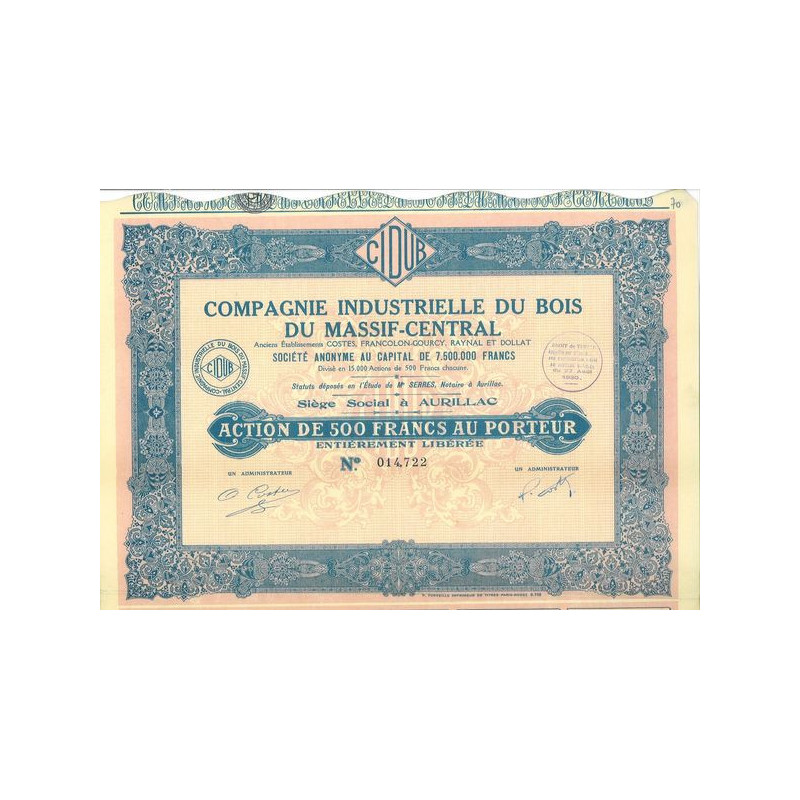 Cie Industrielle du Bois du Massif-Central