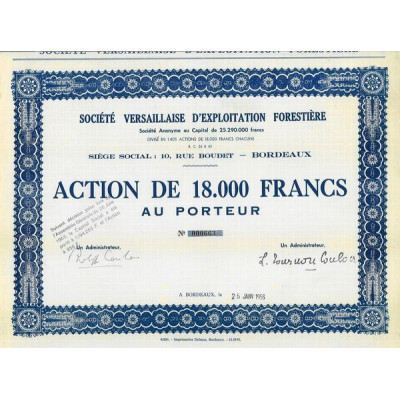 Sté Versaillaise d'Exploitation Forestière