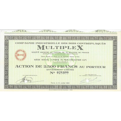 Cie Industrielle des Bois Contreplaqués Multiplex (Act 2500 F)