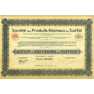 Sté des Produits Résineux du Sud-Est
